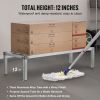 Newly Upgraded!VEVOR Aluminum Dunnage Rack Stationary Dunnage Rack 48' x 20' x 12' Storage Rack