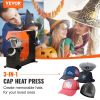 VEVOR Hat Heat Press, 6.4x3.5in Clamshell Sublimation Transfer, 3-in-1 Auto Cap Heat Press Machine