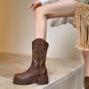Autumn new women's casual leather shoes Martin boots high top shoes Student shoes fashion trend women's boots