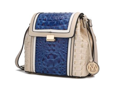 MKF Collection Jamilah Crossbody Vegan Leather Women by Mia k (Material: Vegan Leather, Color: Beige)