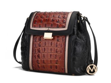 MKF Collection Jamilah Crossbody Vegan Leather Women by Mia k (Material: Vegan Leather, Color: Black)