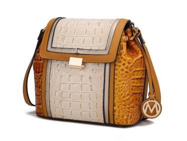 MKF Collection Jamilah Crossbody Vegan Leather Women by Mia k (Material: Vegan Leather, Color: yellow)