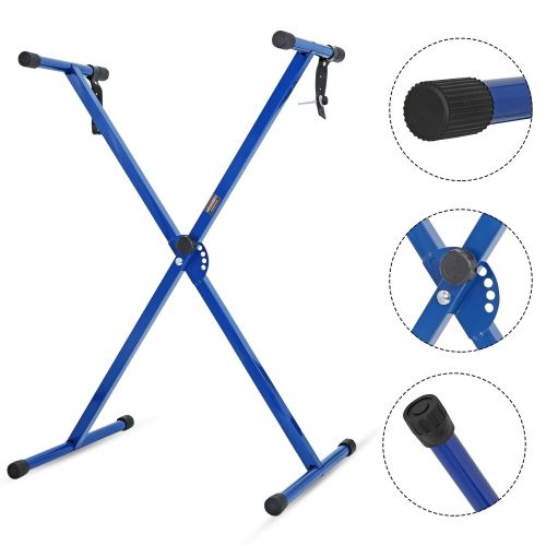 5 CORE Keyboard Stand Single X Style Adjustable Digital Electric Piano Riser Durable & Sturdy Music Synthesizer Holder Stands For 61 76 88 Keys - KS 1 5 CORE Keyboard Stand Single X Style Adjustable Digital Electric Piano Riser Durable & Sturdy Music Synthesizer Holder Stands For 61 76 88 Keys - KS 1