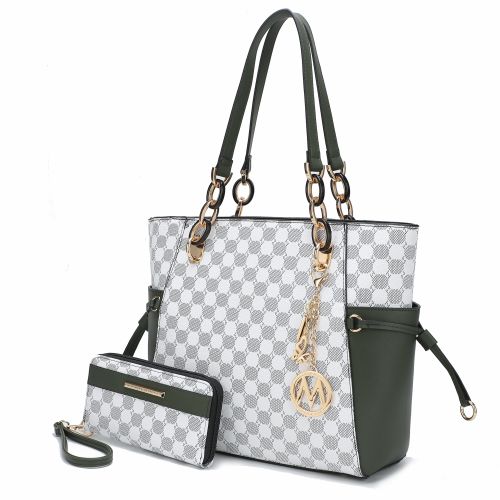 MKF Collection Xenia Circular Print Tote Bag with Wallet by Mia K