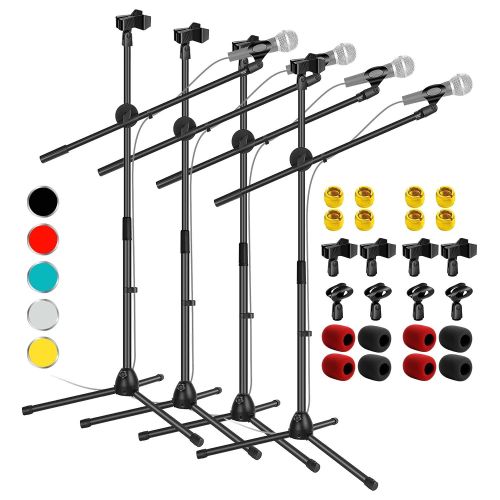 5 Core Tripod Mic Stand Floor Adjustable 31 to 76 Inches Boom Arm Holder Microphone Stands 360 Degree Rotating + Dual Mic - MS DBL 5 Core Tripod Mic Stand Floor Adjustable 31 to 76 Inches Boom Arm Holder Microphone Stands 360 Degree Rotating + Dual Mic - MS DBL