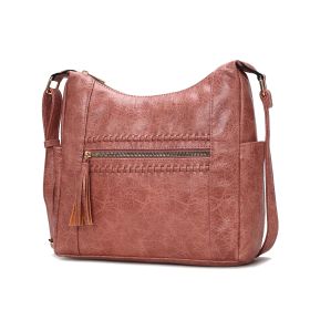 MKF Collection Marseille Women's Shoulder Bag Vegan Leather Handbag By Mia K (Material: Vegan Leather, Color: Mauve)