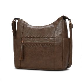MKF Collection Marseille Women's Shoulder Bag Vegan Leather Handbag By Mia K (Material: Vegan Leather, Color: Stone)