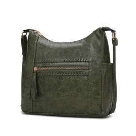 MKF Collection Marseille Women's Shoulder Bag Vegan Leather Handbag By Mia K (Material: Vegan Leather, Color: Olive)