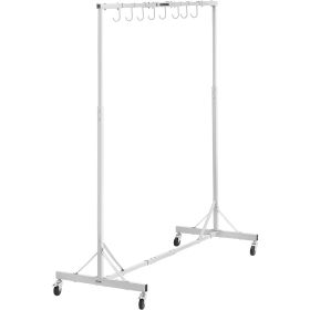 Newly Upgraded!VEVOR Painting Rack Adjustable Paint Hanger 8 Hooks Auto Body Painting Stand (Color: White)