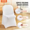 VEVOR Stretch Spandex Folding Chair Covers, Universal Fitted Chair Cover, Removable Washable Protective Slipcovers, for Wedding, Holiday, Banquet