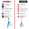 5 Core Speaker Stand Tripod Floor Heavy Duty Adjustable Up to 72 Inch DJ Studio Monitor Stands Pole Mount - SS HD SKY BLU BAG