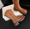 Autumn new women's casual leather shoes Martin boots high top shoes Student shoes fashion trend women's boots