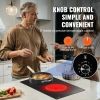 VEVOR Built-in Electric Cooktop Radiant Ceramic Cooktop 2 Burners 20.1x11.6 inch
