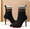 Short leg boots women spring and autumn new single boot sock boots Korean version of street wind high heel fine with all women boots tide