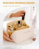 Cosmetic Bag Makeup Vanity Case with Large Capacity, Waterproof PU Material, Multiple Compartments with Zipper Closure