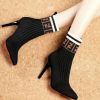 Short leg boots women spring and autumn new single boot sock boots Korean version of street wind high heel fine with all women boots tide