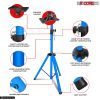 5 Core Speaker Stand Tripod Floor Heavy Duty Adjustable Up to 72 Inch DJ Studio Monitor Stands Pole Mount - SS HD SKY BLU BAG